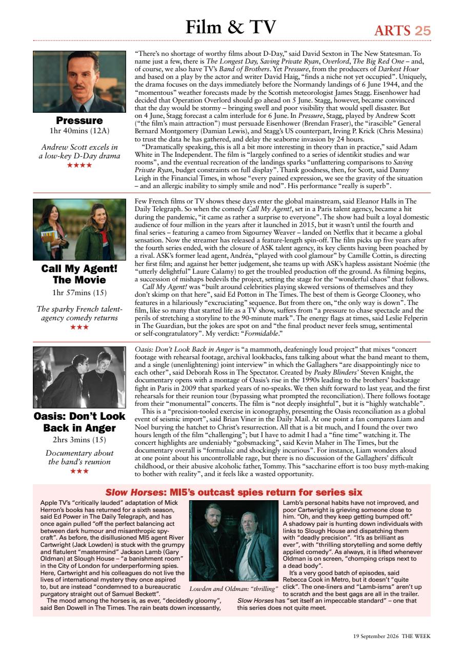 The Week Preview Pages