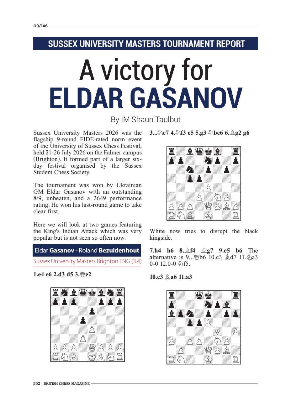 British Chess Magazine Preview Pages