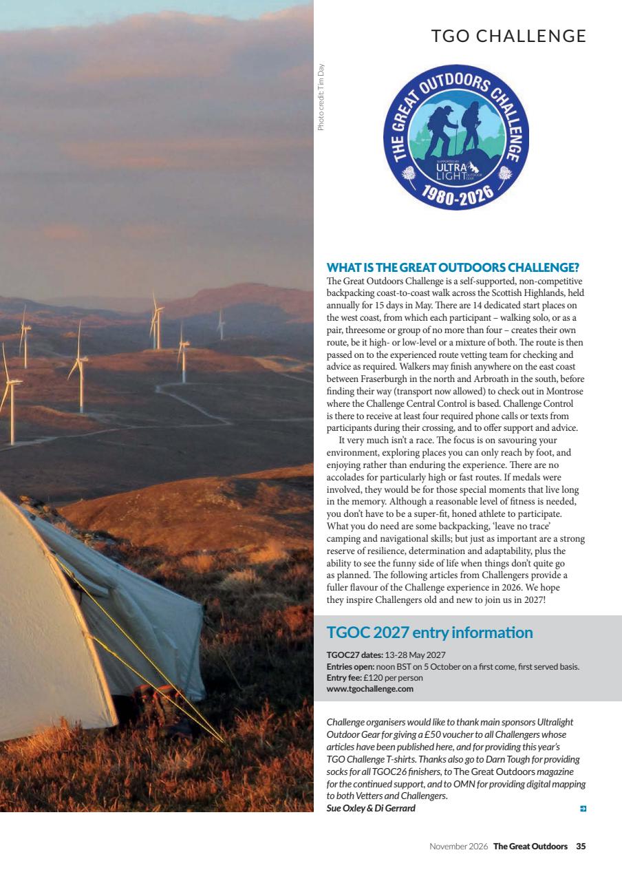 TGO - The Great Outdoors Magazine Preview Pages