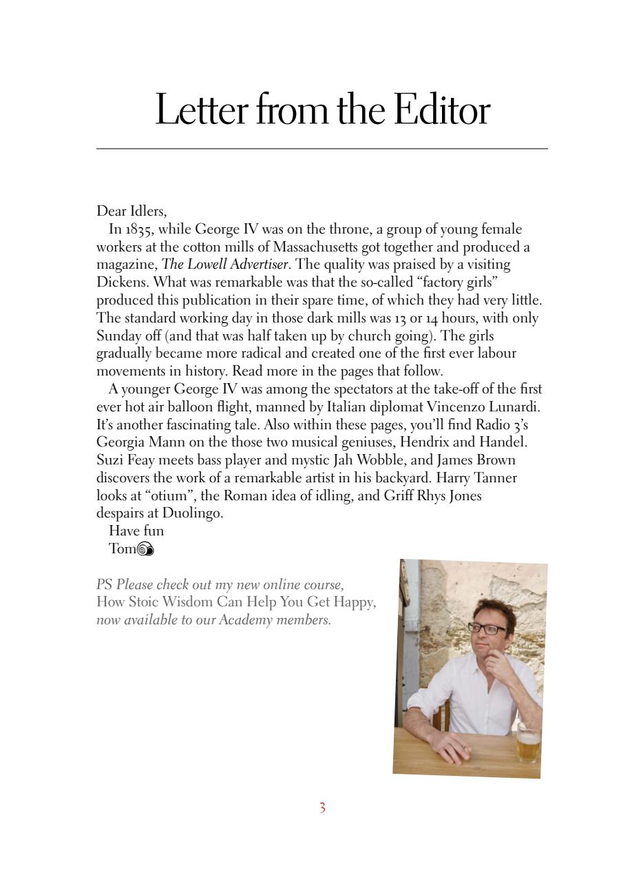 The Idler Magazine Preview Pages