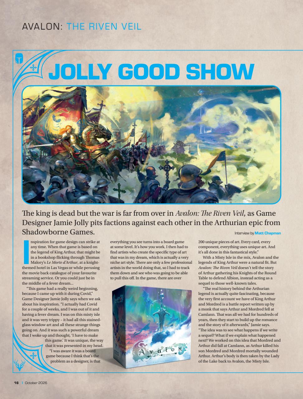 Tabletop Gaming Preview Pages