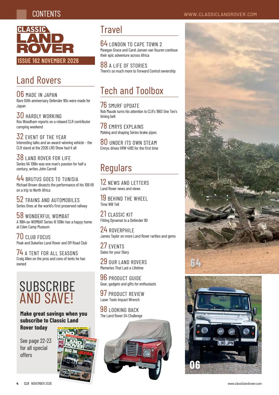 Classic Land Rover Magazine Preview Pages
