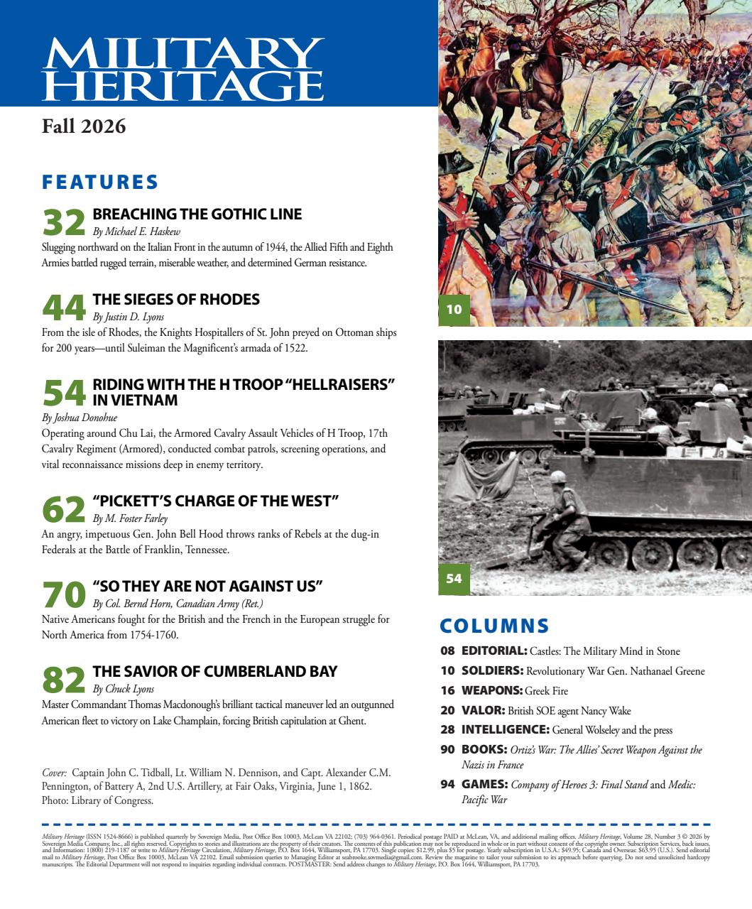 Military Heritage Preview Pages