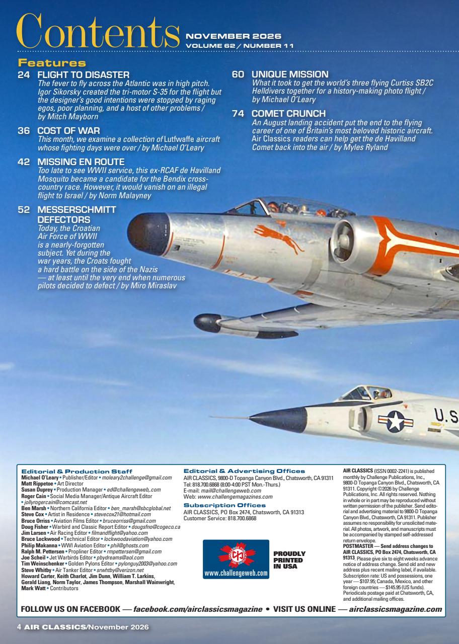 Air Classics - Where History Flies Preview Pages