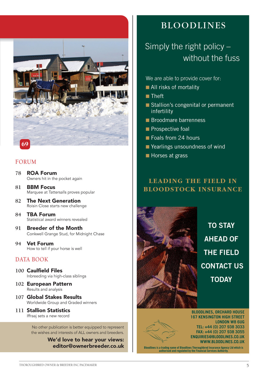 The Owner Breeder Preview Pages