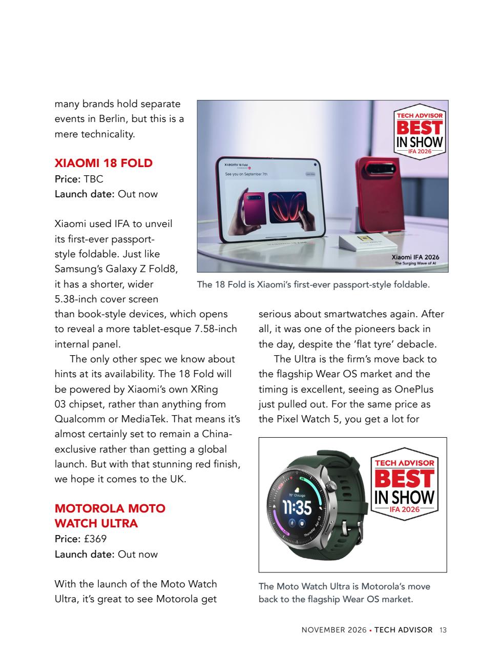 Tech Advisor Preview Pages
