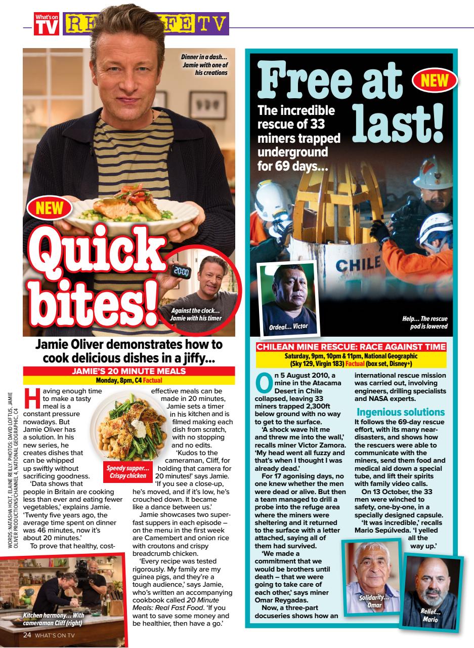 What's on TV Preview Pages