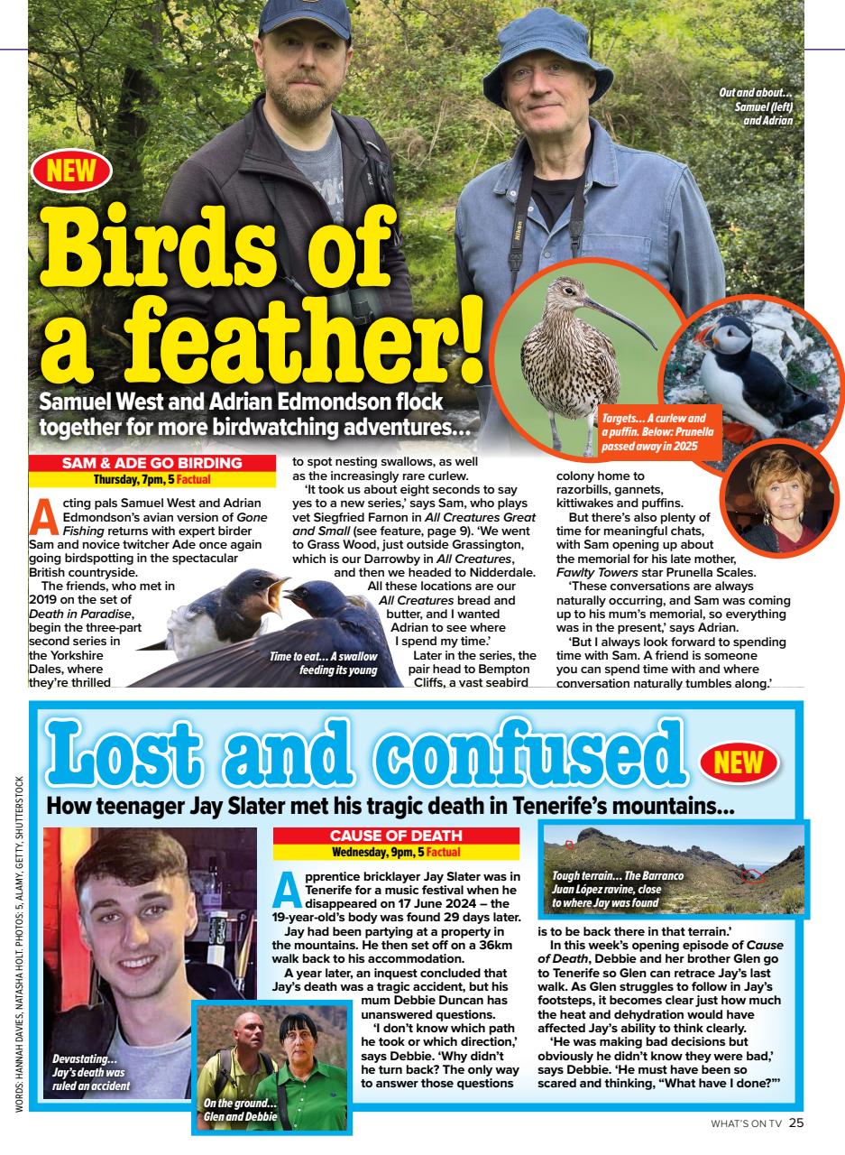What's on TV Preview Pages