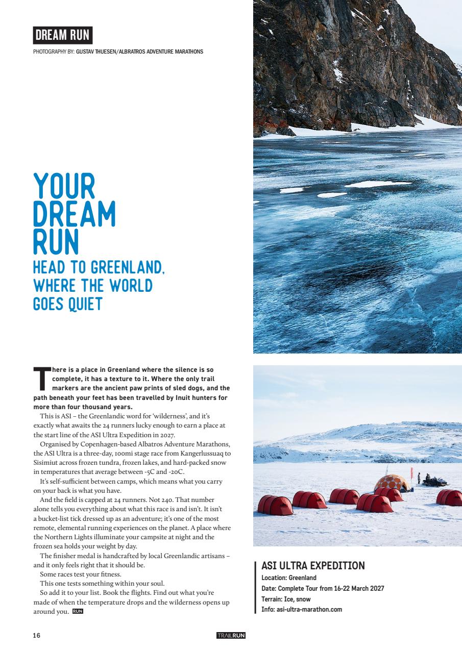 Trail Run Magazine Preview Pages