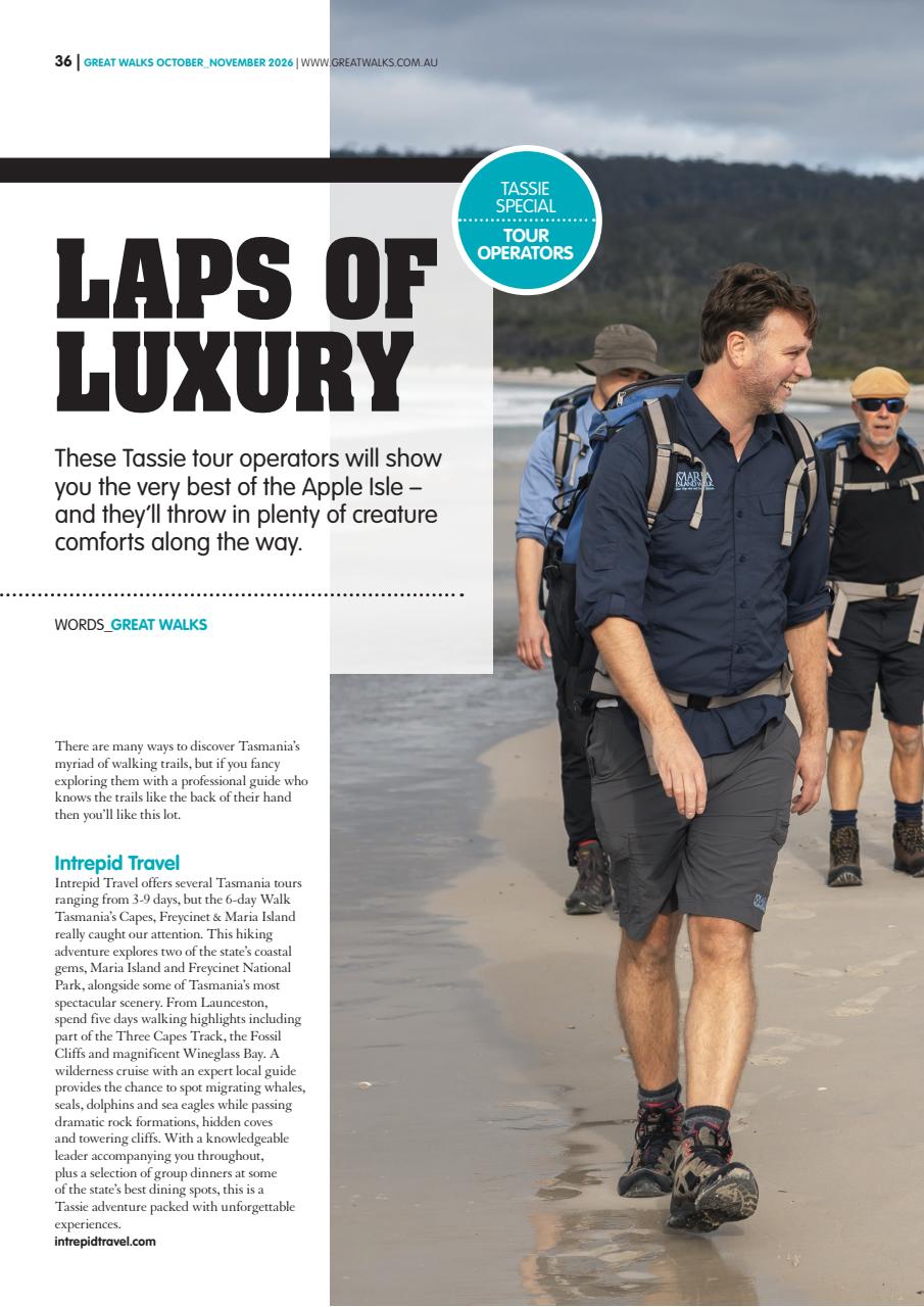 Great Walks Preview Pages