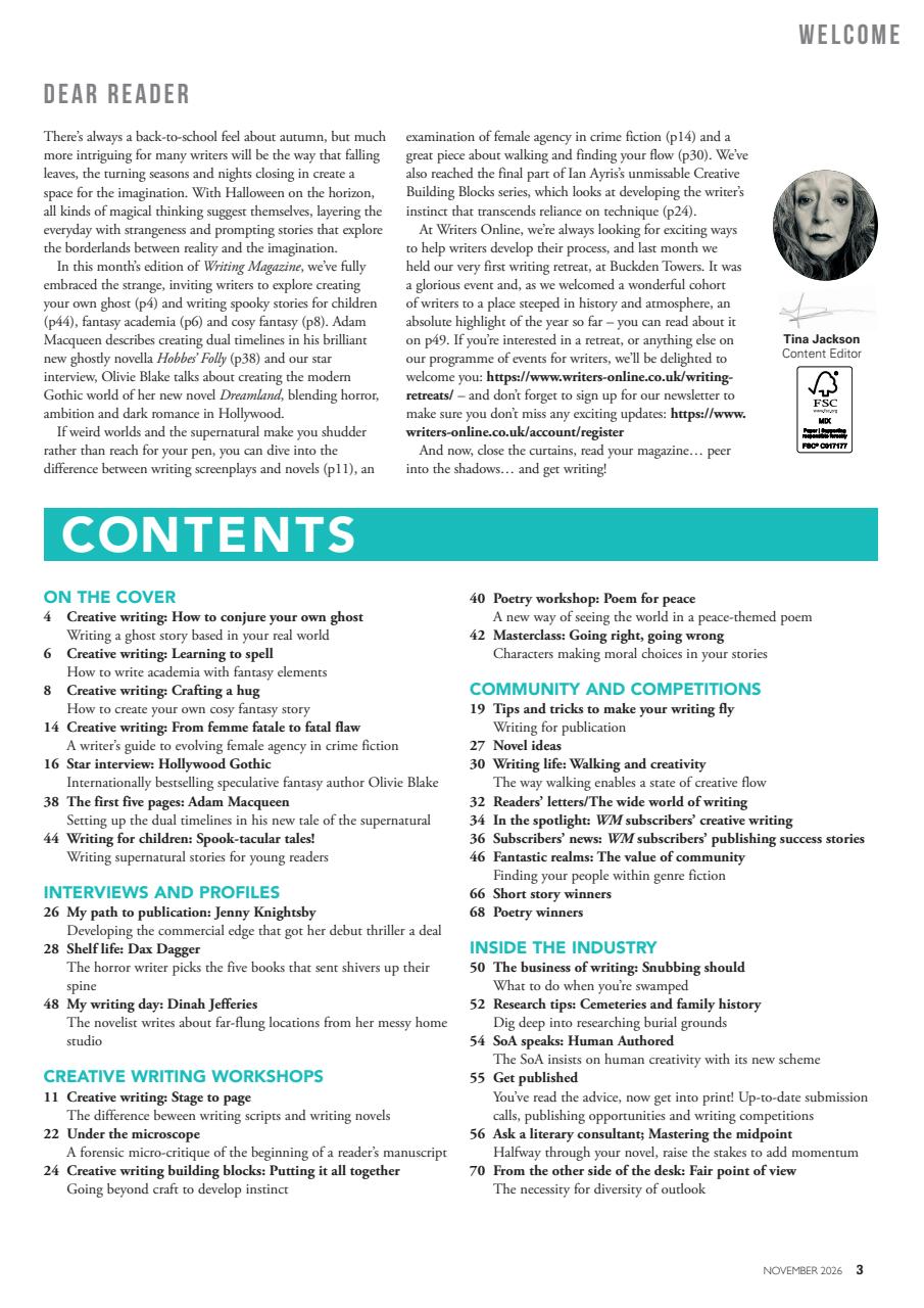 Writing Magazine Preview Pages