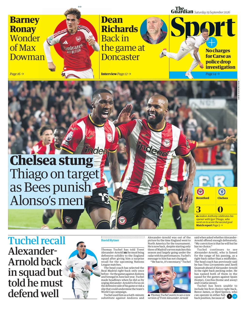 The Guardian Newspaper Preview Pages