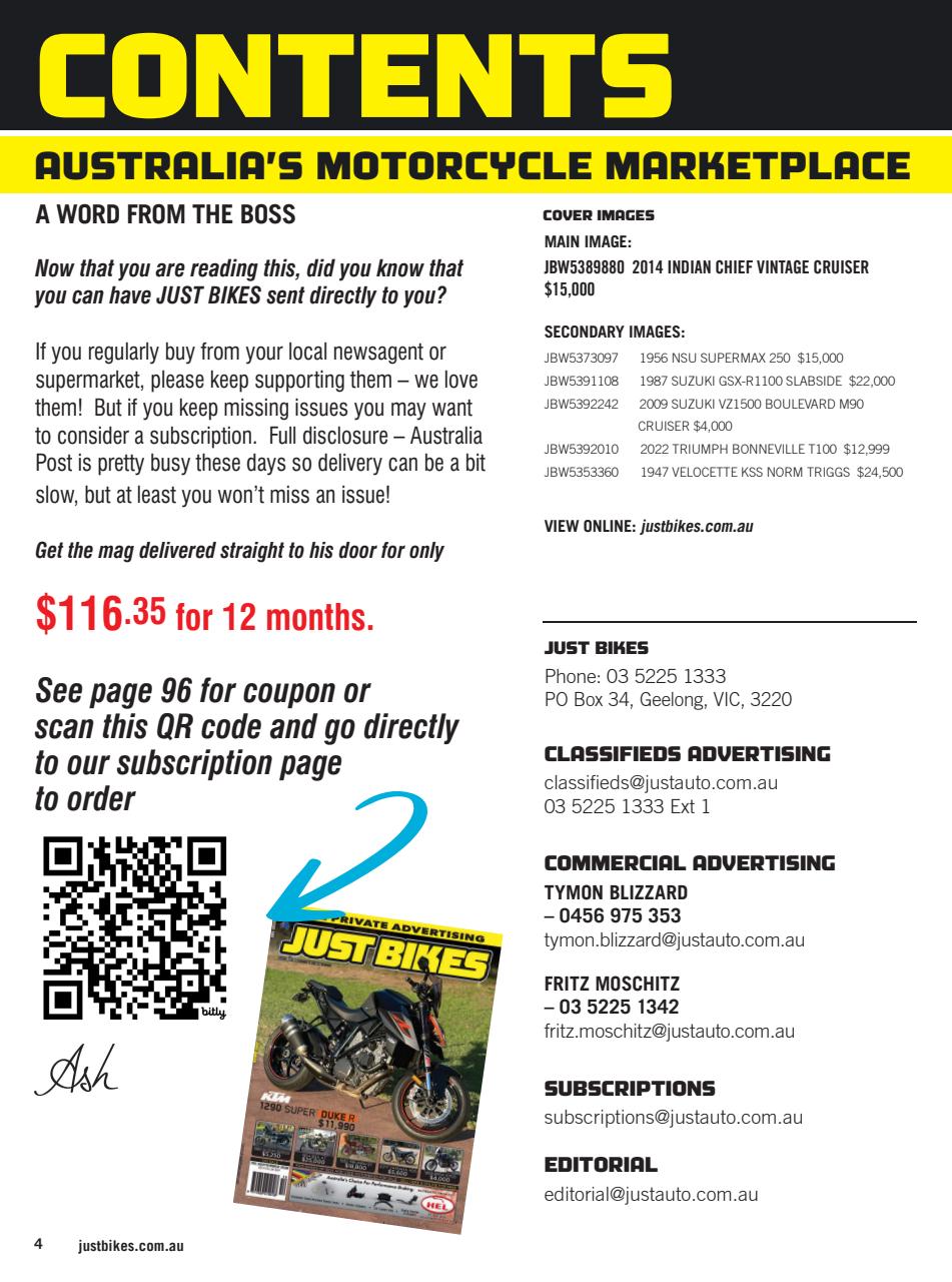 JUST BIKES Preview Pages