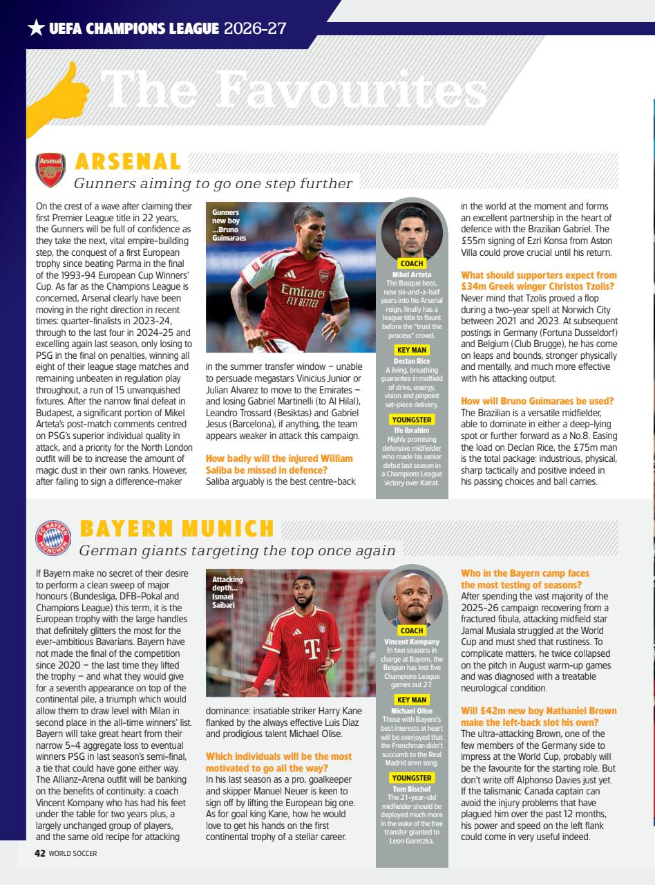 World Soccer Preview Pages