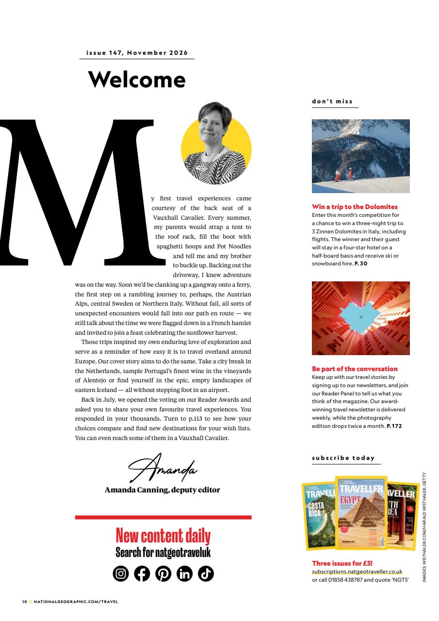 National Geographic Traveller UK Preview Pages