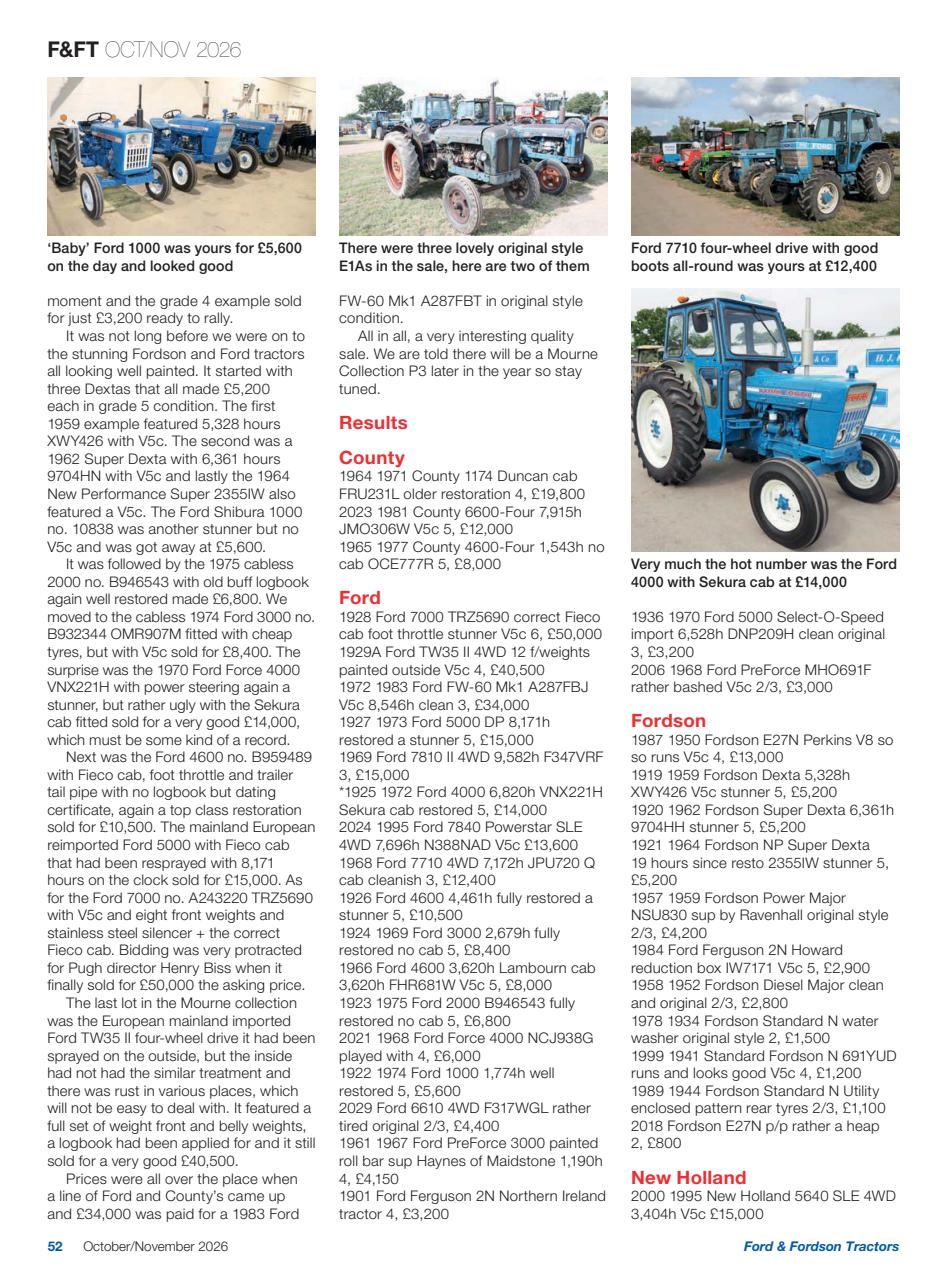 Ford & Fordson Preview Pages