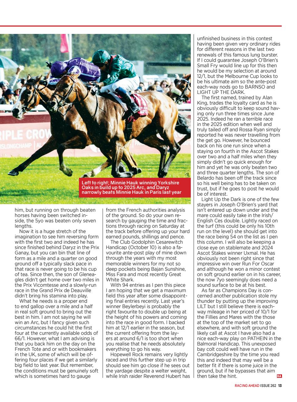 Racing Ahead Preview Pages