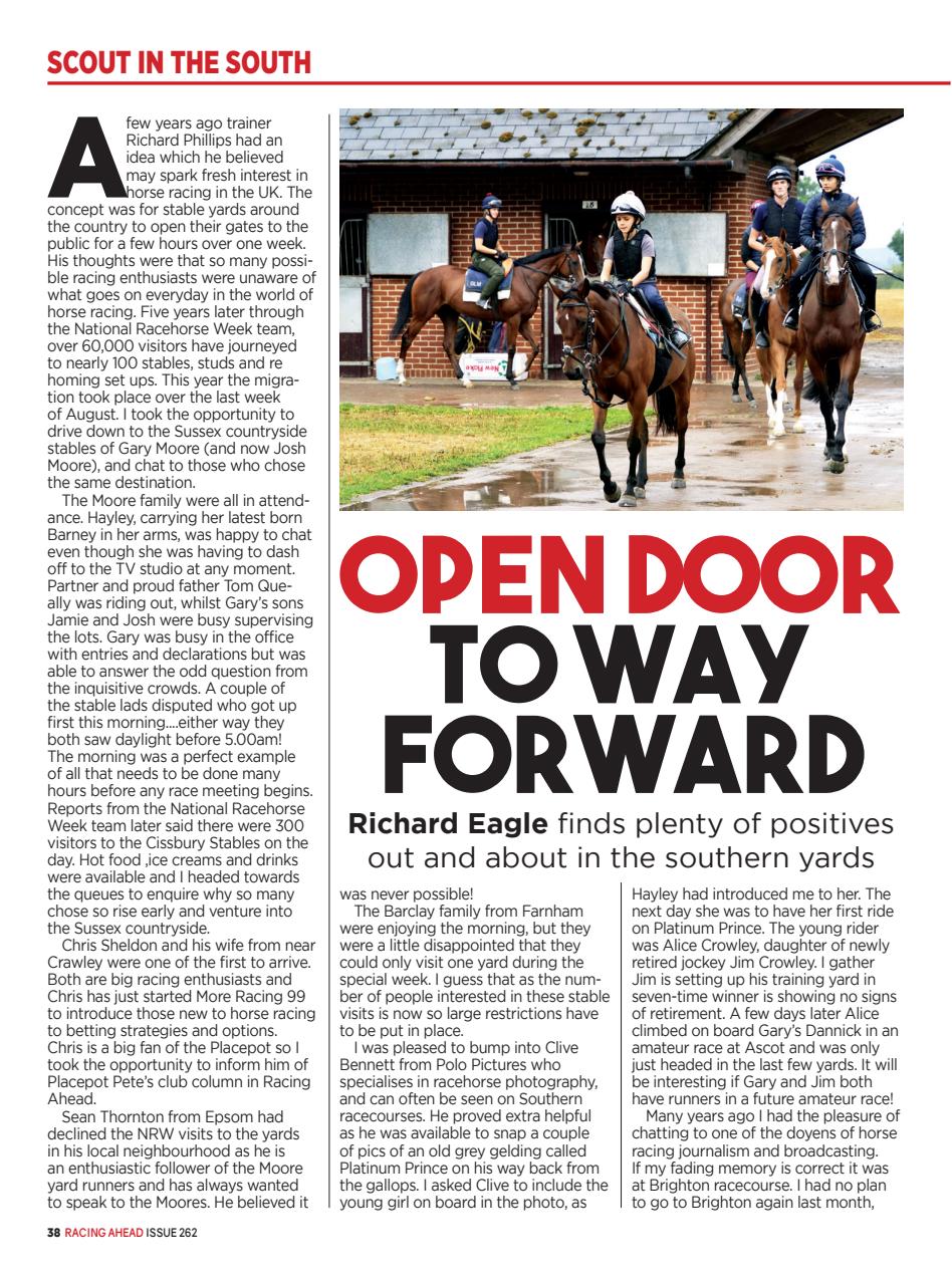 Racing Ahead Preview Pages