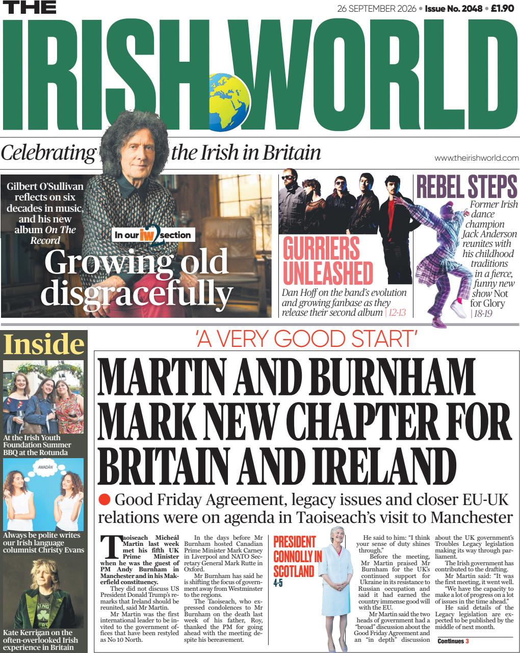 Irish World Preview Pages