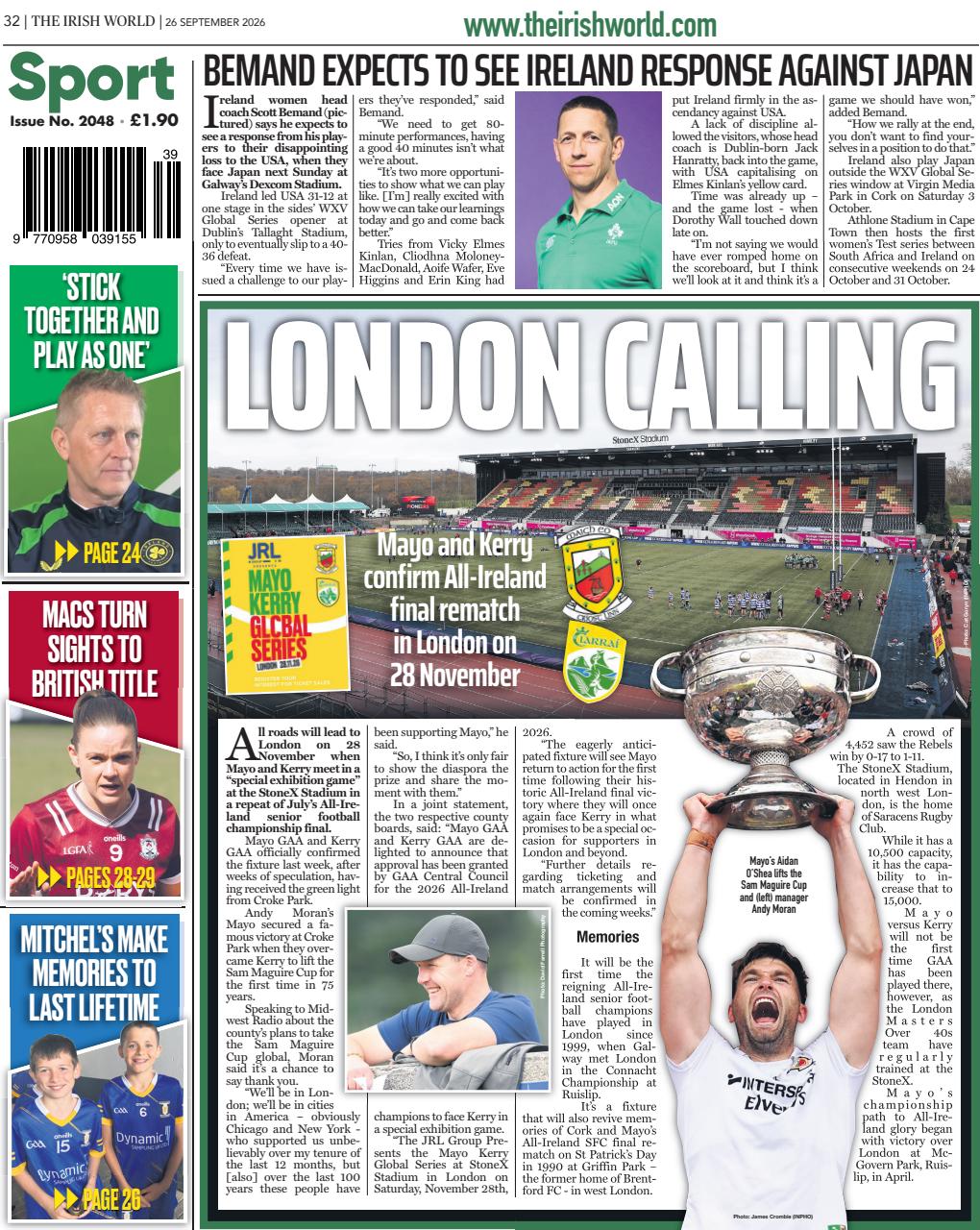 Irish World Preview Pages
