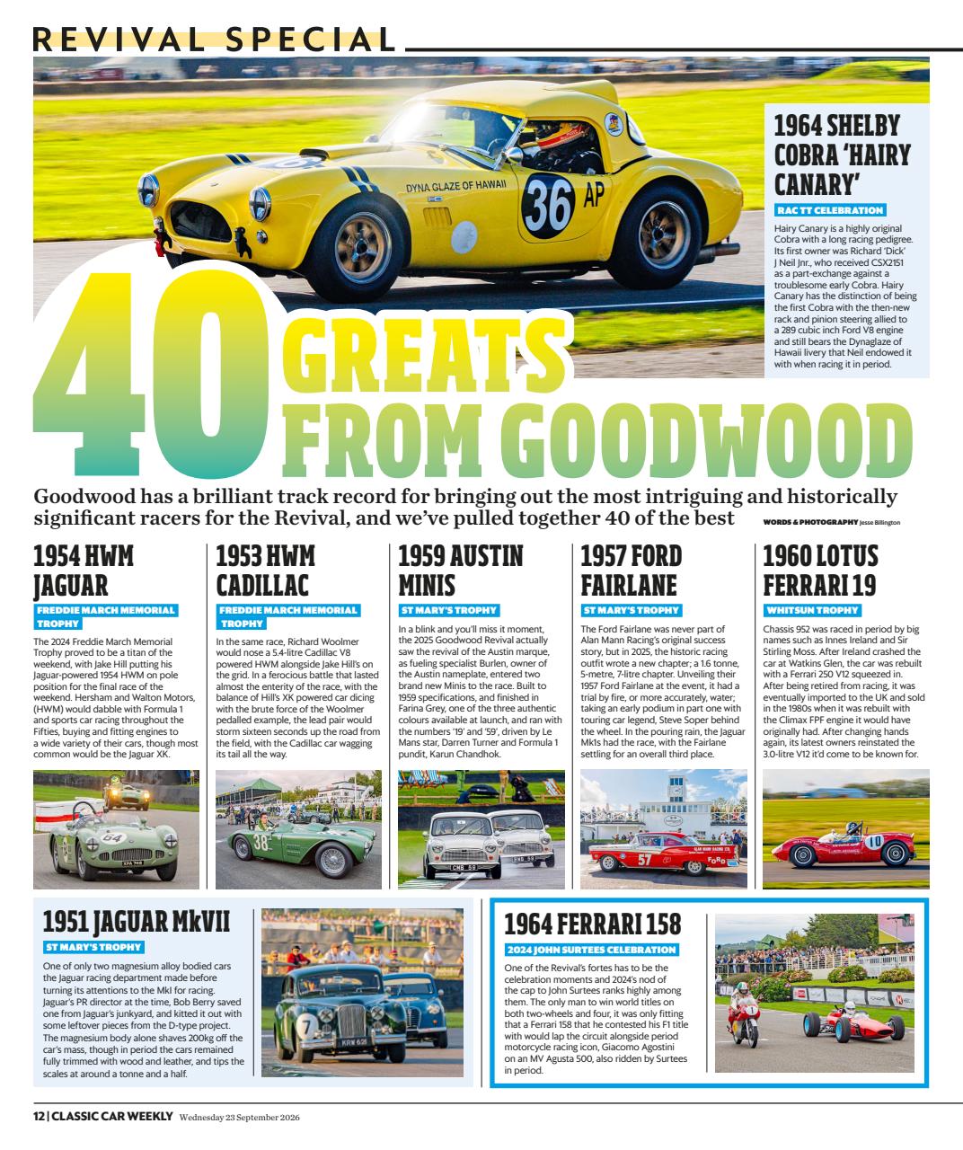 Classic Car Weekly Preview Pages
