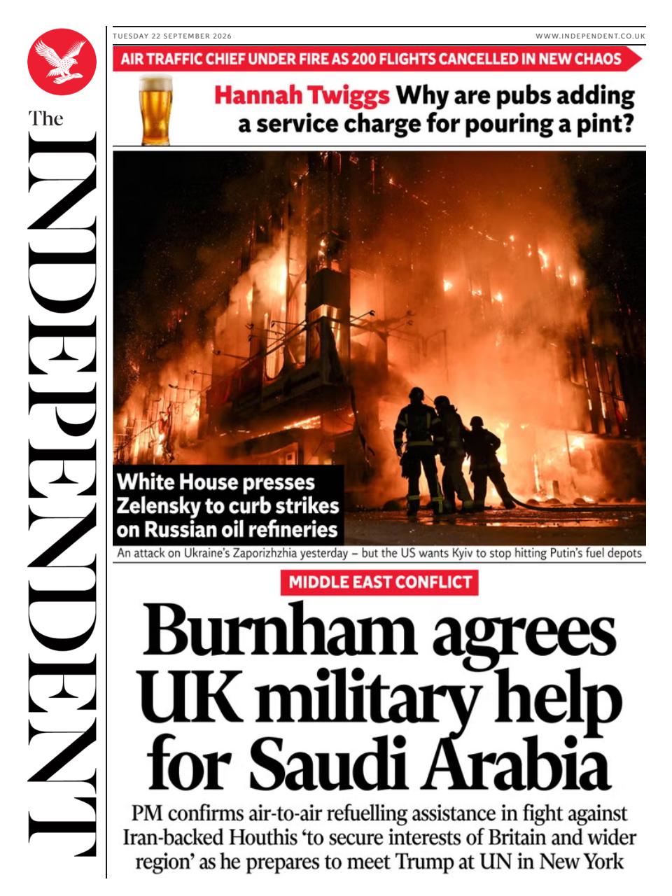 The Independent Daily Edition Newspaper Preview Pages