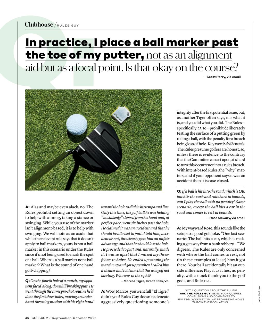 Golf Magazine Preview Pages