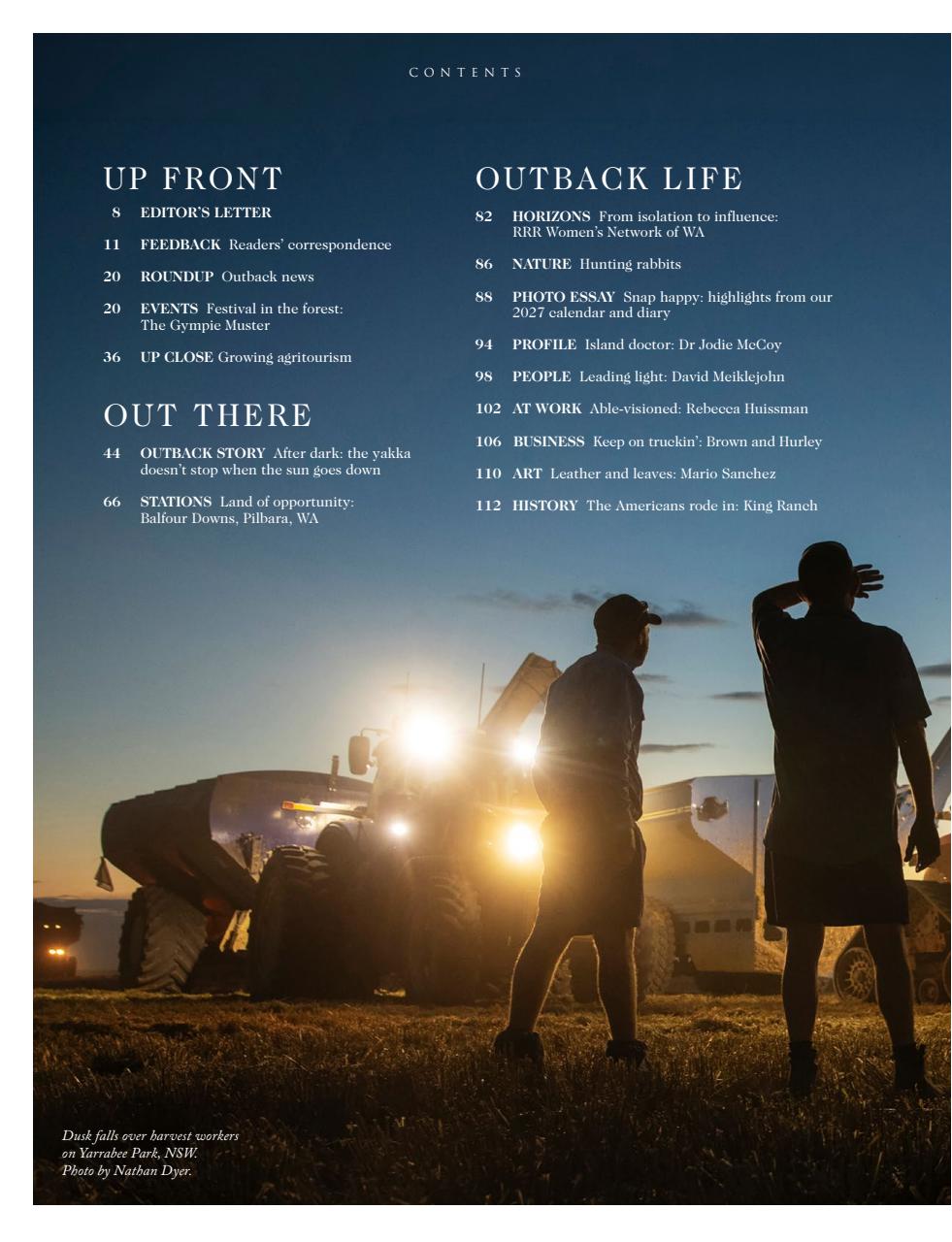 OUTBACK Magazine Preview Pages