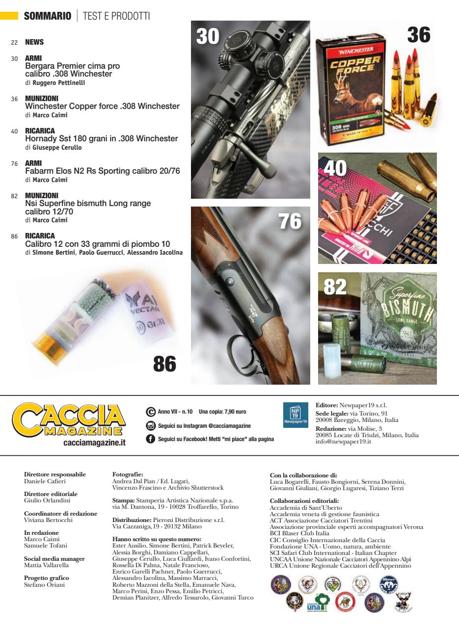 Caccia Magazine Preview Pages