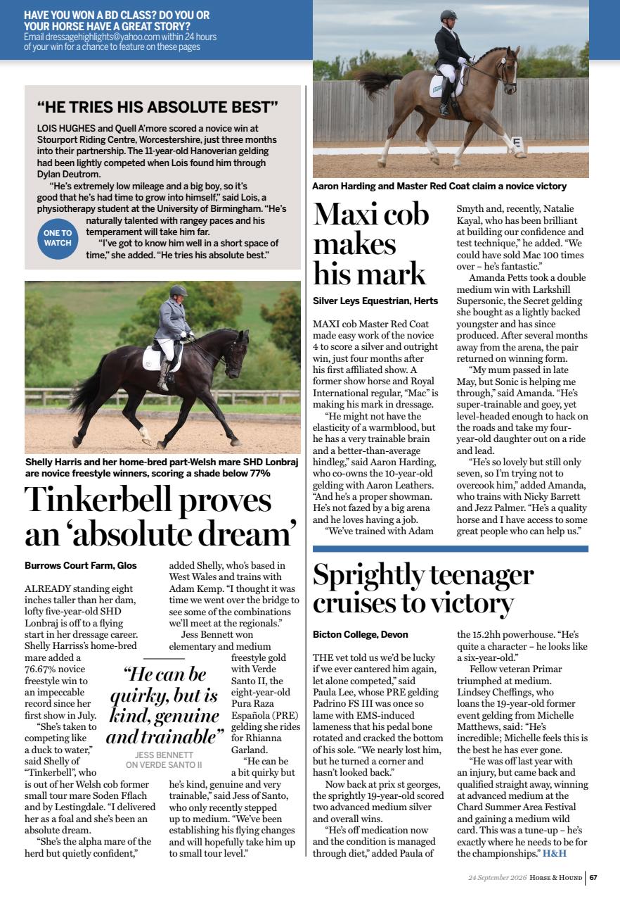 Horse & Hound Preview Pages