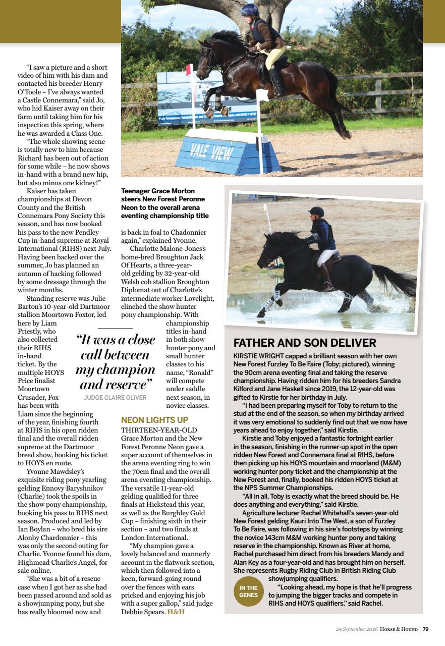 Horse & Hound Preview Pages