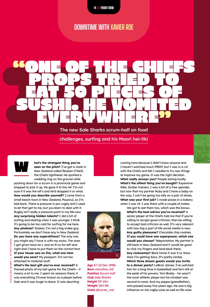 Rugby World Preview Pages