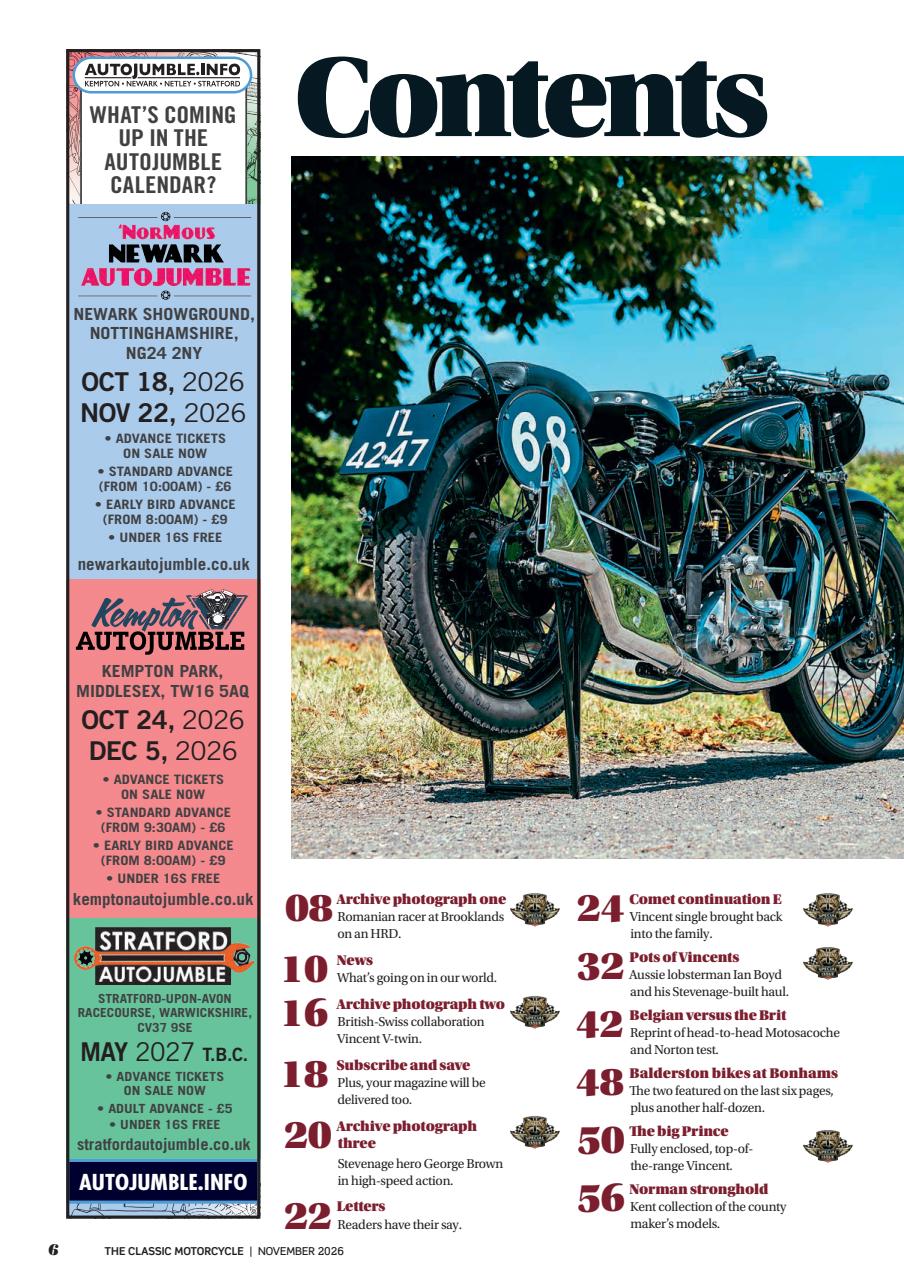 The Classic MotorCycle Preview Pages