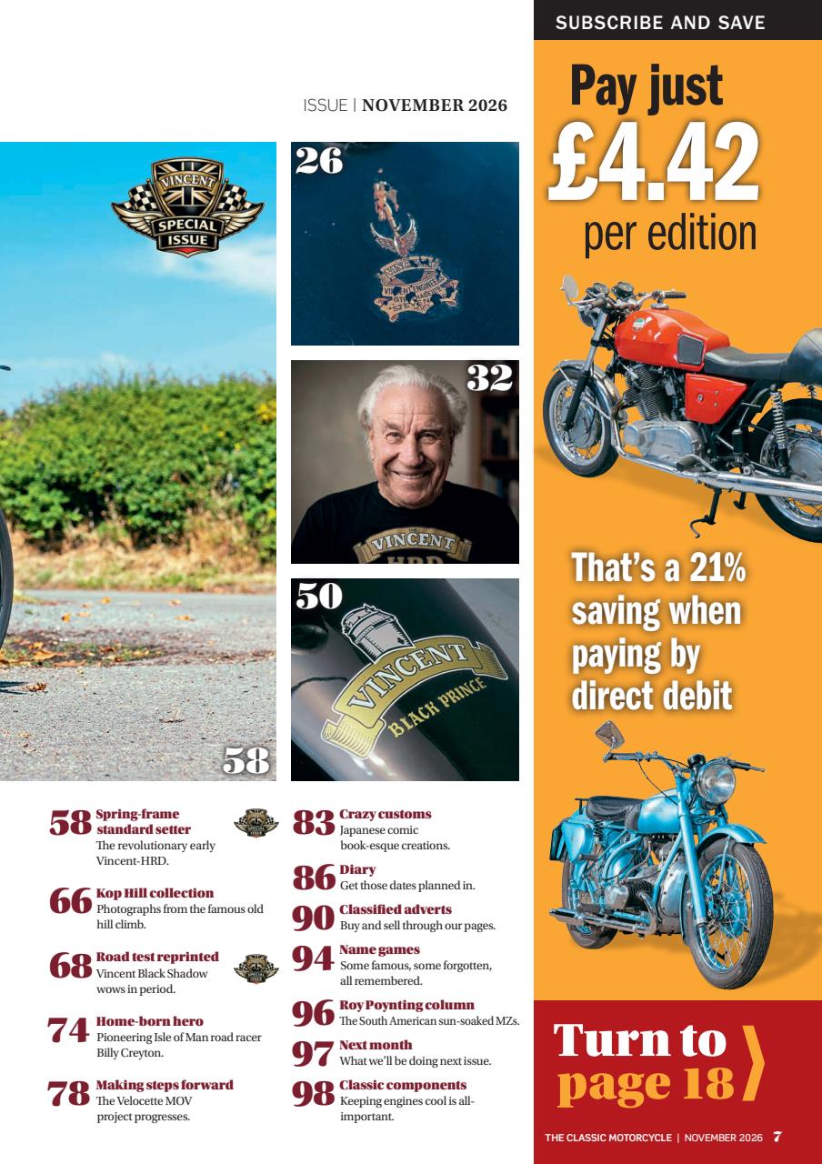 The Classic MotorCycle Preview Pages