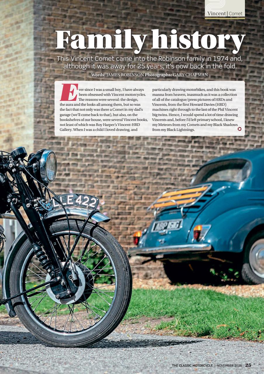 The Classic MotorCycle Preview Pages