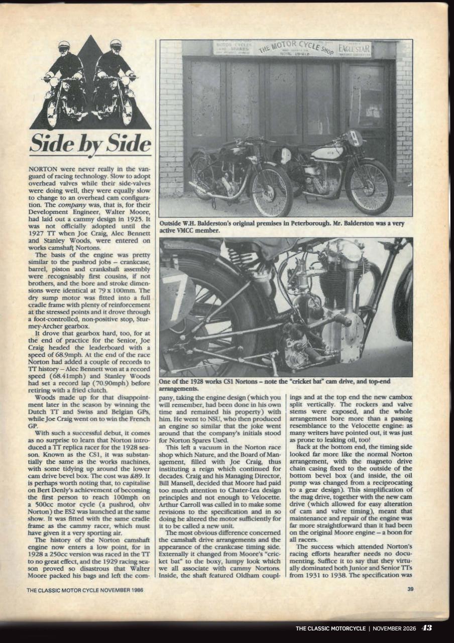 The Classic MotorCycle Preview Pages