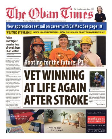The Oban Times & Lochaber Times issue Thursday, September 24, 2026