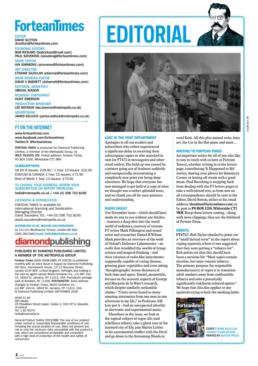 Fortean Times Preview Pages