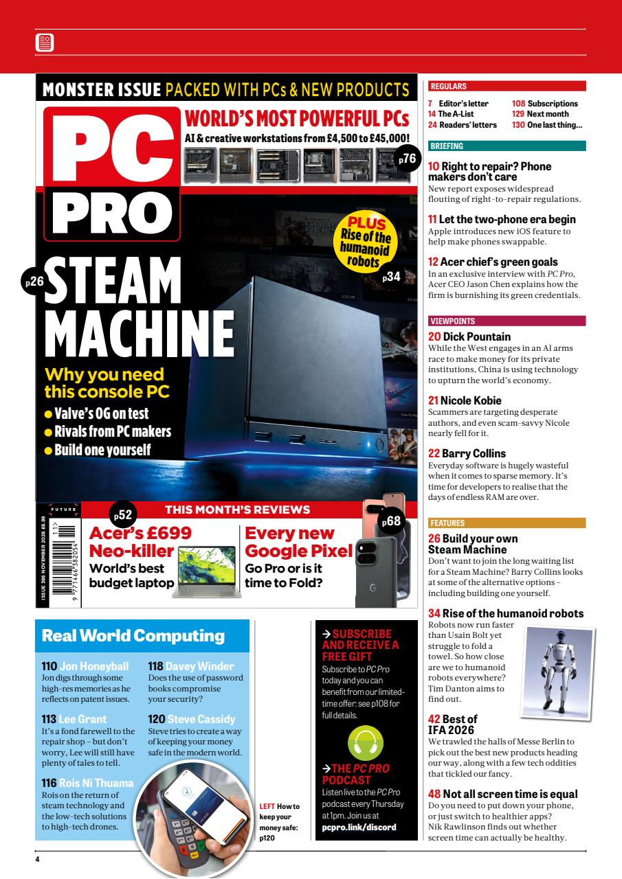 PC Pro Preview Pages