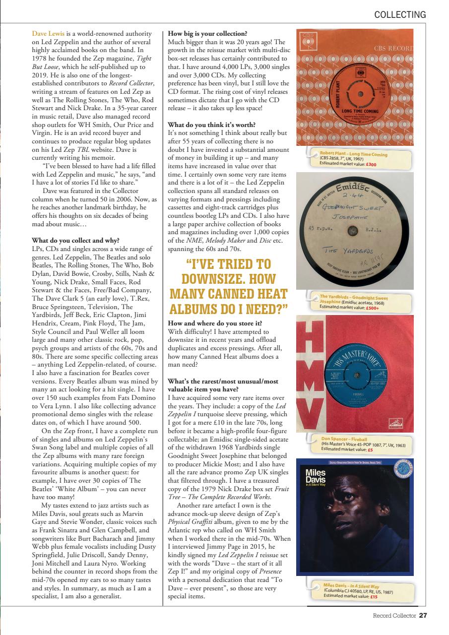 Record Collector Preview Pages