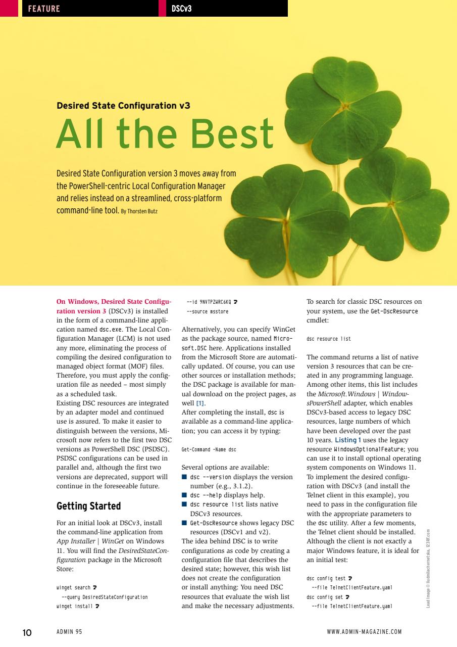 ADMIN Magazine Preview Pages