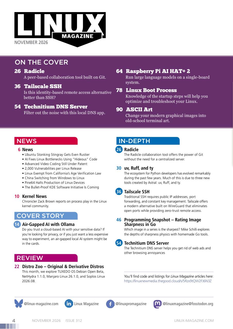 Linux Magazine Preview Pages