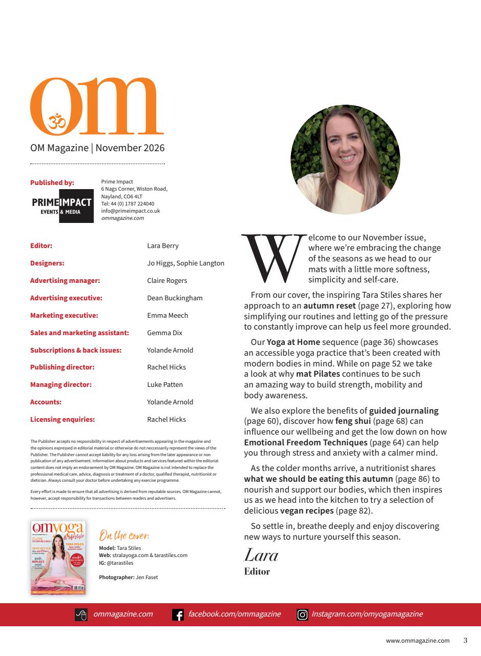 OM Yoga Magazine Preview Pages