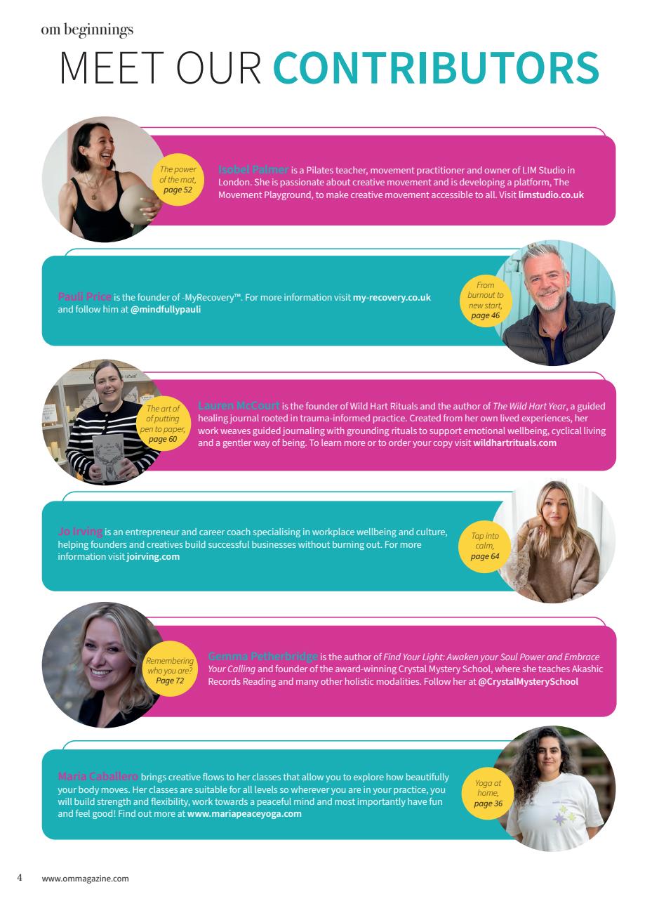 OM Yoga Magazine Preview Pages