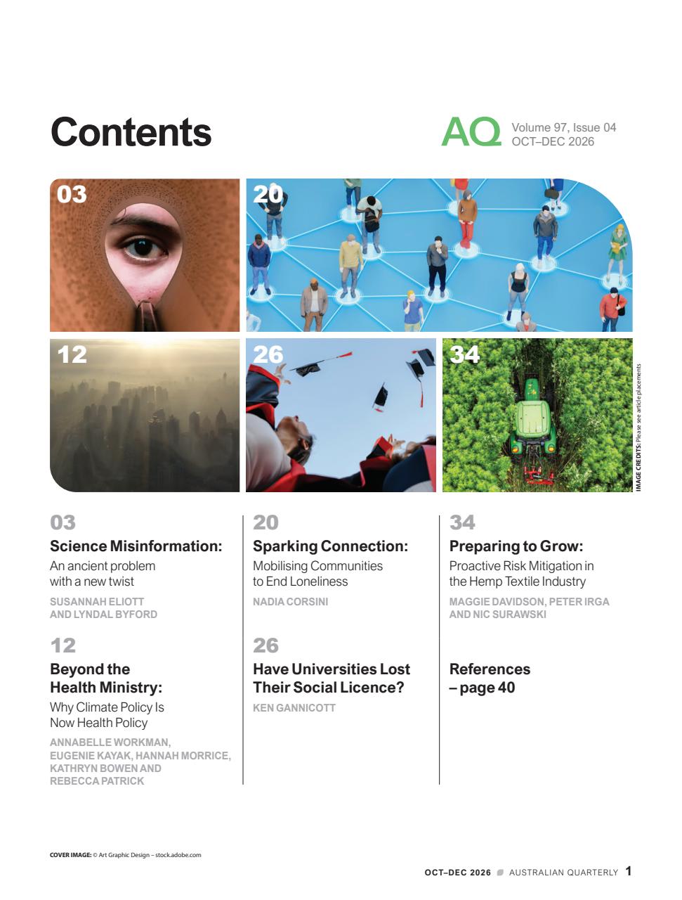 AQ: Australian Quarterly Preview Pages