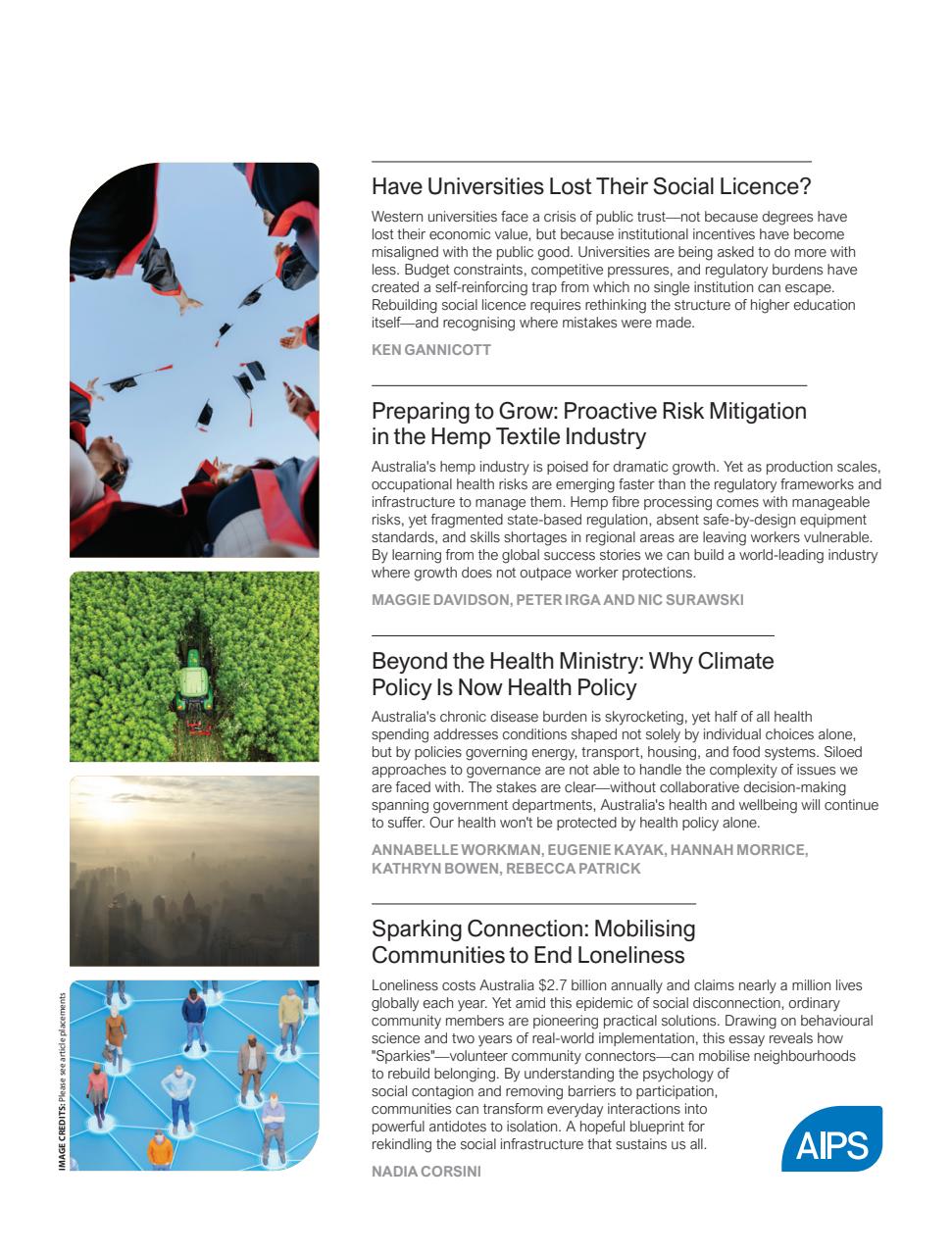 AQ: Australian Quarterly Preview Pages