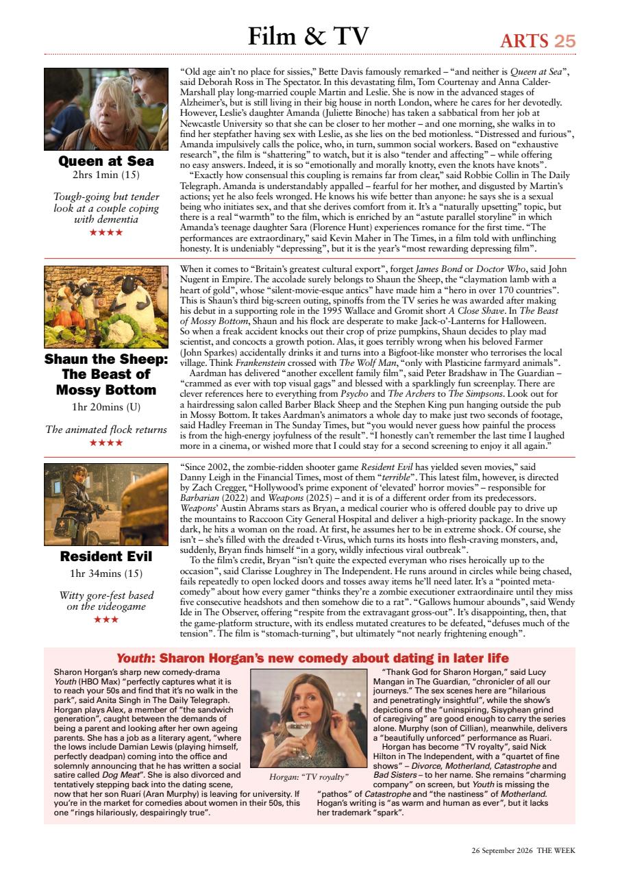 The Week Preview Pages