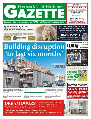 Hornsea Gazette September 24, 2026 issue Hornsea Gazette September 24, 2026