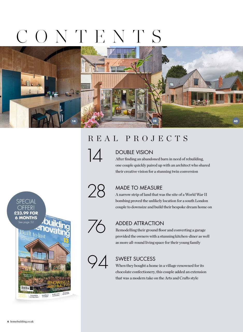 Homebuilding & Renovating Magazine Preview Pages