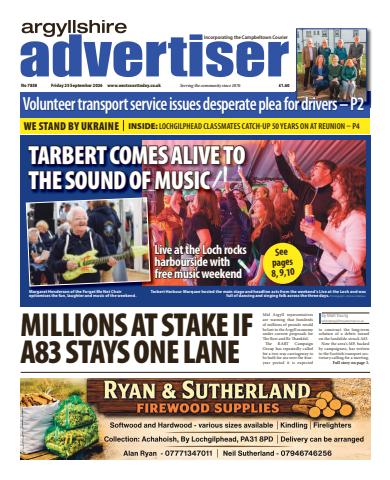 Argyllshire Advertiser issue Friday, September 25, 2026